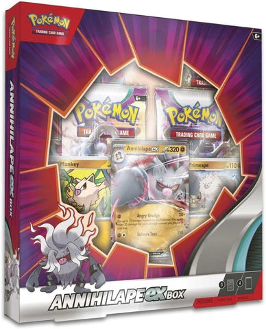 Pokémon TCG: Annihilape ex Box (3 Foil Promo Cards & 4 Booster Packs)