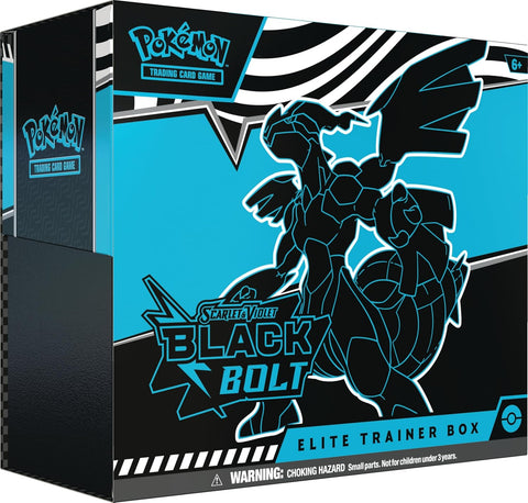 POKEMON TCG SCARLET & VIOLET BLACK BOLT ELITE TRAINER BOX – ZEKROM (10 BOXES)