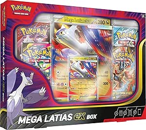 POKÉMON TCG: MEGA LATIAS EX BOX (1 FOIL PROMO CARD, 1 OVERSIZE LENTICULAR CARD & 4 BOOSTER PACKS)