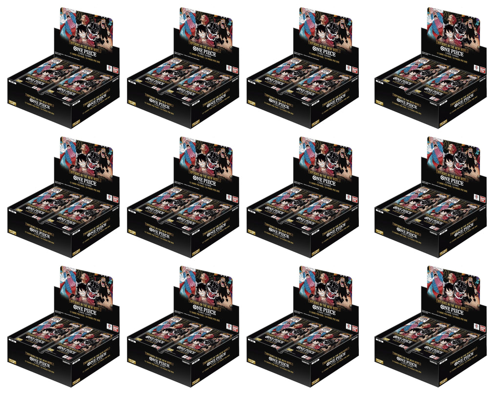 BANDAI ONE PIECE TCG OP-09 FOUR EMPERORS - BOOSTER BOX CASE (12 BOXES) PROBUYTCG BANDAI ONE PIECE TCG OP-09 FOUR EMPERORS - BOOSTER BOX CASE (12 BOXES) PROBUYTCG