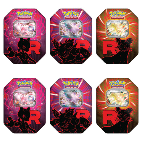 POKEMON TCG: TEAM ROCKET TIN - SET OF 6