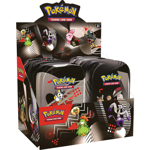 POKEMON TCG: BLACK BOLT & WHITE FLARE UNOVA MINI TIN DISPLAY (8 TINS) - SEALED